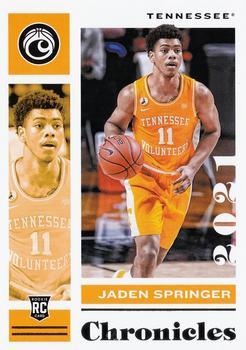 #20 Jaden Springer - Tennessee Volunteers - 2021 Panini Chronicles Draft Picks Basketball