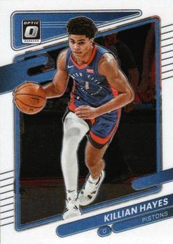 #20 Killian Hayes - Detroit Pistons - 2021-22 Donruss Optic Basketball