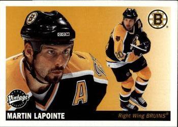 #20 Martin Lapointe - Boston Bruins - 2002-03 Upper Deck Vintage Hockey
