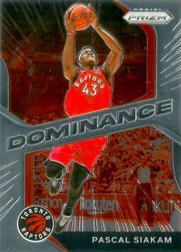 #20 Pascal Siakam - Toronto Raptors - 2020-21 Panini Prizm - Dominance Basketball