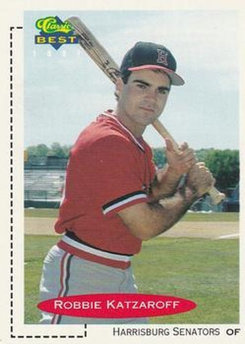 #20 Robbie Katzaroff - Harrisburg Senators - 1991 Classic Best Baseball