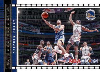 #20 Stephen Curry - Golden State Warriors - 2021-22 Hoops - Lights Camera Action Basketball