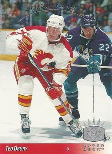 #20 Ted Drury - Calgary Flames - 1993-94 Upper Deck - SP Hockey