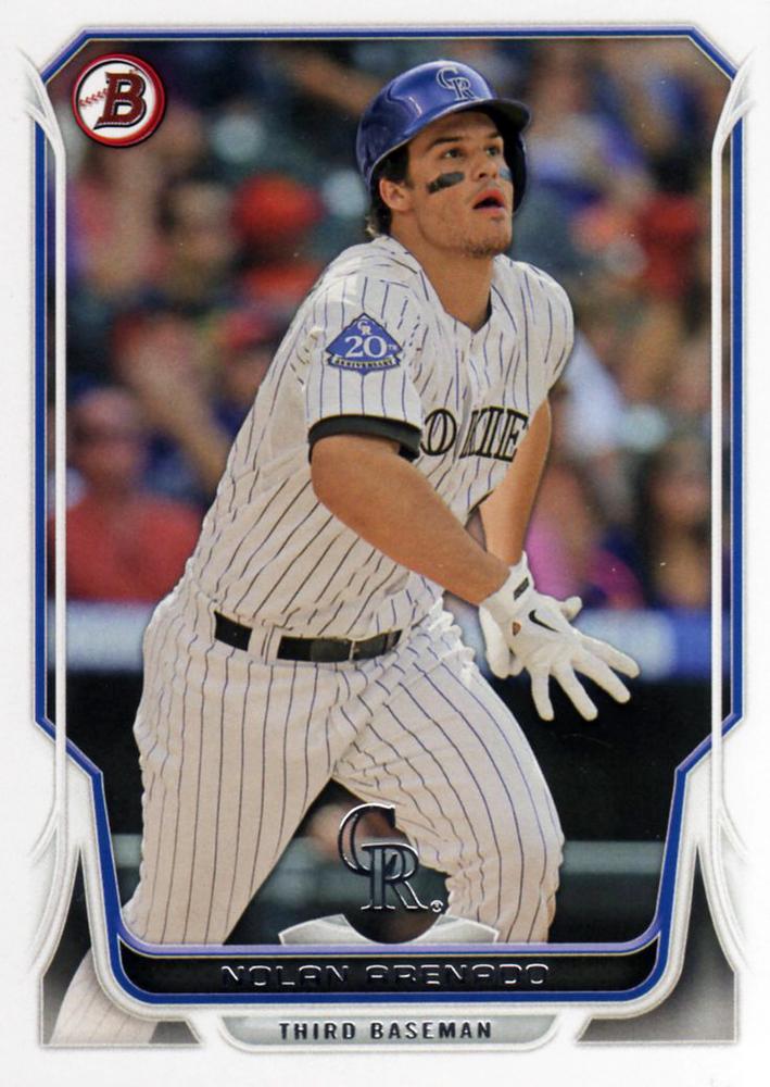 #20 Nolan Arenado - Colorado Rockies - 2014 Bowman Baseball