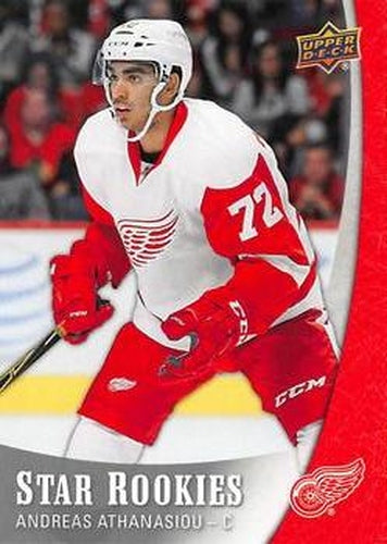 #20 Andreas Athanasiou - Detroit Red Wings - 2015-16 Upper Deck Star Rookies Hockey
