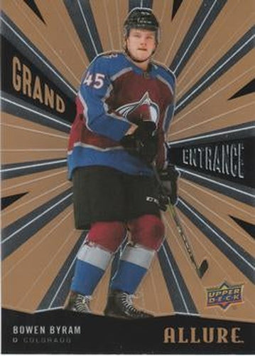 #GE-20 Bowen Byram - Colorado Avalanche - 2020-21 Upper Deck Allure - Grand Entrance Hockey