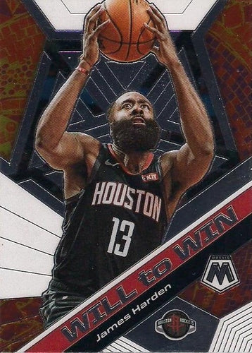#20 James Harden - Houston Rockets - 2019-20 Panini Mosaic - Will to Win Basketball
