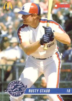 #20 Rusty Staub - Montreal Expos - 1993 Donruss McDonald's Montreal Expos 25th Anniversary Baseball