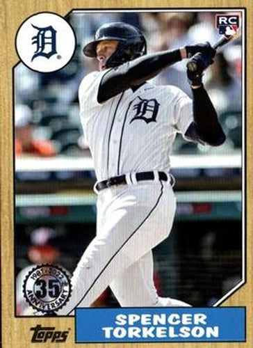 #87TBU-20 Spencer Torkelson - Detroit Tigers - 2022 Topps Update - 1987 Topps Baseball 35th Anniversary Baseball