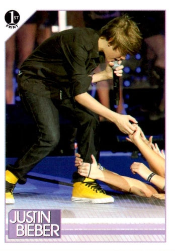 #20 Get a grip on it takes on new meaning as Justin - 2010 Panini Justin Bieber