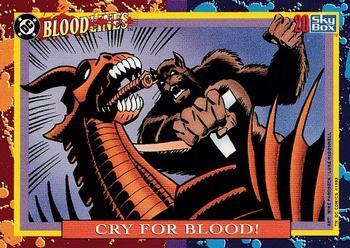 #20 Cry for Blood! - 1993 SkyBox DC Comics Bloodlines