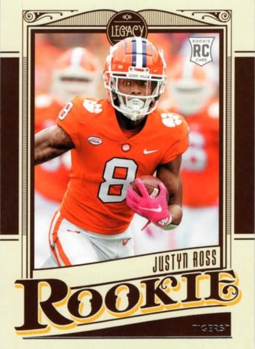 #20 Justyn Ross - Clemson Tigers - 2022 Panini Chronicles Draft Picks - Legacy Rookies Football