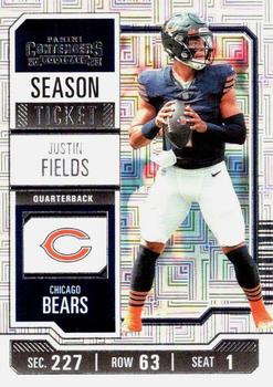 #20 Justin Fields - Chicago Bears - 2023 Panini Contenders Football