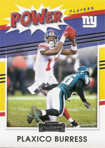 #PP-PBU Plaxico Burress - New York Giants - 2021 Panini Contenders - Power Players Football