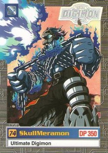 #20of32 74 SkullMeramon - 2000 Upper Deck Digimon Series 2