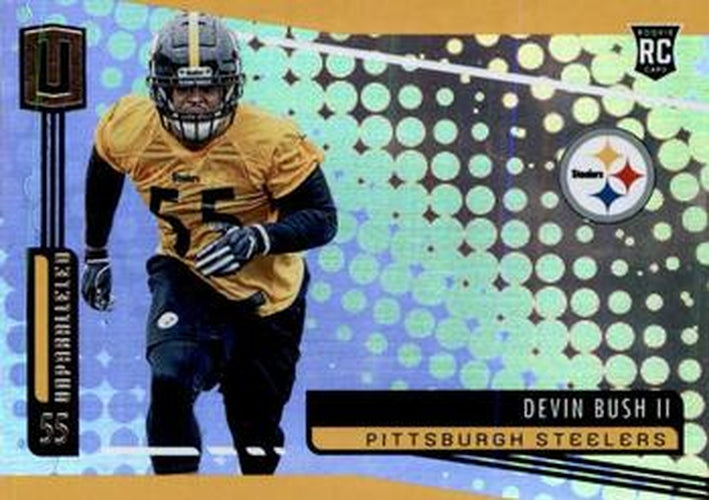#210 Devin Bush II - Pittsburgh Steelers - 2019 Panini Unparalleled Football