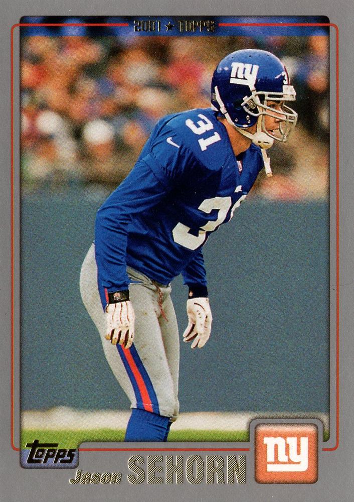 #210 Jason Sehorn - New York Giants - 2001 Topps Football