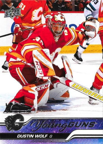 #210 Dustin Wolf - Calgary Flames - 2023-24 Upper Deck Hockey