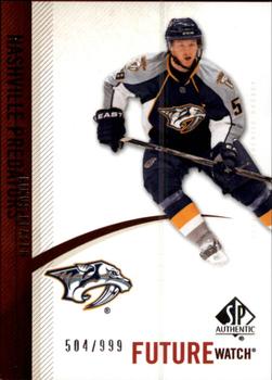 #210 Linus Klasen - Nashville Predators - 2010-11 SP Authentic Hockey
