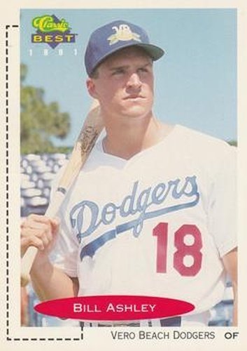 #210 Bill Ashley - Vero Beach Dodgers - 1991 Classic Best Baseball