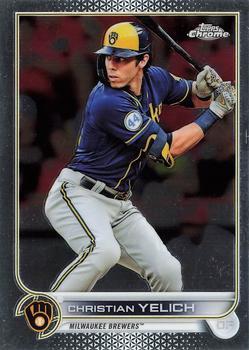 #210 Christian Yelich - Milwaukee Brewers - 2022 Topps Chrome Baseball