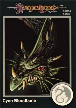 #210 Cyan Bloodbane, Green Dragon - 1991 TSR Advanced Dungeons & Dragons - Silver