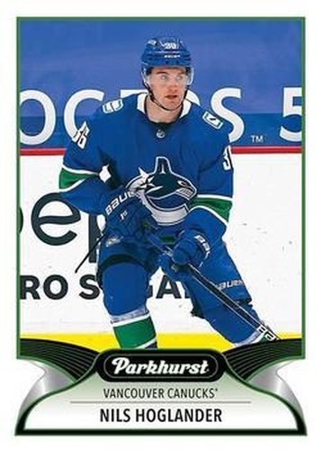 #210 Nils Hoglander - Vancouver Canucks - 2021-22 Parkhurst Hockey