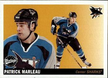 #210 Patrick Marleau - San Jose Sharks - 2002-03 Upper Deck Vintage Hockey