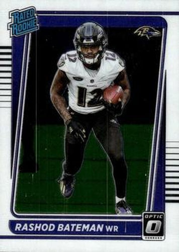 #210 Rashod Bateman - Baltimore Ravens - 2021 Donruss Optic Football