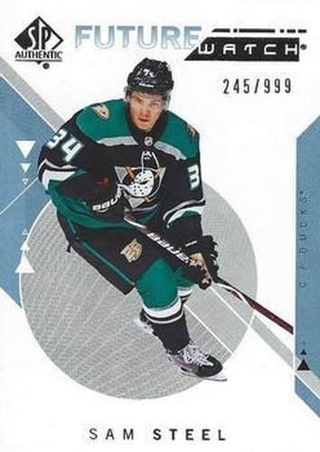 #210 Sam Steel - Anaheim Ducks - 2018-19 SP Authentic Hockey