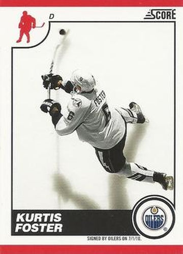 #210 Kurtis Foster - Edmonton Oilers - 2010-11 Score Hockey