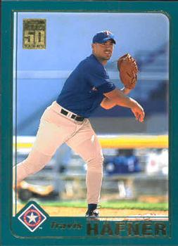 #T210 Travis Hafner - Texas Rangers - 2001 Topps Traded & Rookies Baseball