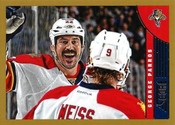 #210 George Parros - Florida Panthers - 2013-14 Score - Gold Hockey