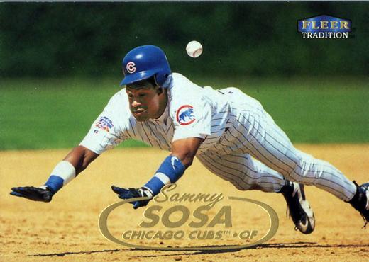 #211 Sammy Sosa - Chicago Cubs - 1998 Fleer Tradition Baseball