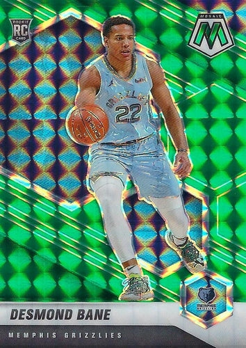 #211 Desmond Bane - Memphis Grizzlies - 2020-21 Panini Mosaic - Mosaic Green Basketball
