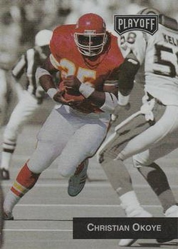 #211 Christian Okoye - Kansas City Chiefs - 1993 Playoff Football