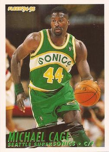#211 Michael Cage - Seattle SuperSonics - 1994-95 Fleer Basketball