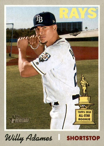 #211 Willy Adames - Tampa Bay Rays - 2019 Topps Heritage Baseball
