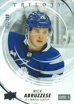 #211 Nick Abruzzese - Toronto Maple Leafs - 2022-23 Upper Deck Trilogy Hockey