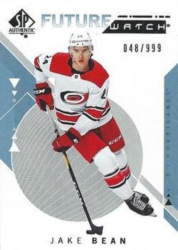#211 Jake Bean - Carolina Hurricanes - 2018-19 SP Authentic Hockey