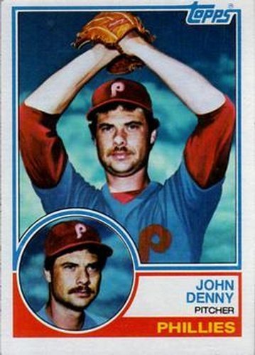 #211 John Denny - Philadelphia Phillies - 1983 Topps Baseball