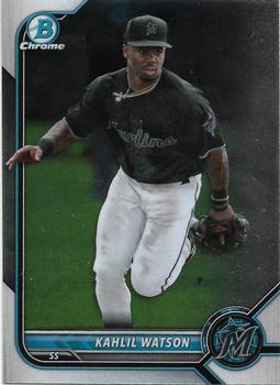 #BCP-211 Kahlil Watson - Miami Marlins - 2022 Bowman - Chrome Prospects Baseball