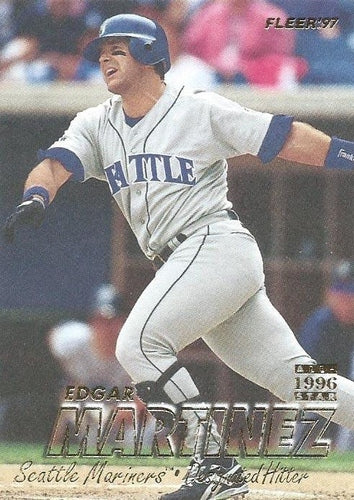 #211 Edgar Martinez - Seattle Mariners - 1997 Fleer Baseball