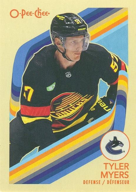 #212 Tyler Myers - Vancouver Canucks - 2023-24 O-Pee-Chee - Retro Hockey