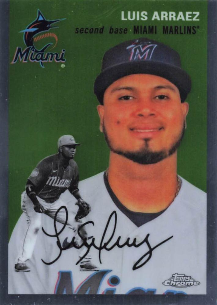 #212 Luis Arraez - Miami Marlins - 2023 Topps Chrome Platinum Anniversary Baseball