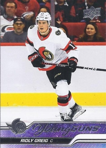 #212 Ridly Greig - Ottawa Senators - 2023-24 Upper Deck Hockey
