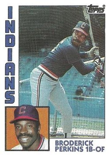 #212 Broderick Perkins - Cleveland Indians - 1984 Topps Baseball