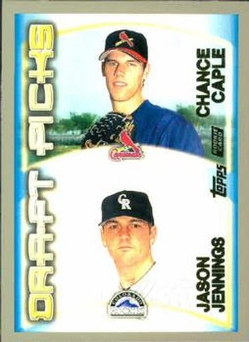 #212 Chance Caple / Jason Jennings - St. Louis Cardinals / Colorado Rockies - 2000 Topps Baseball