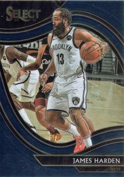 #212 James Harden - Brooklyn Nets - 2020-21 Panini Select - Blue Basketball