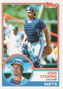 #212 John Stearns - New York Mets - 1983 Topps Baseball